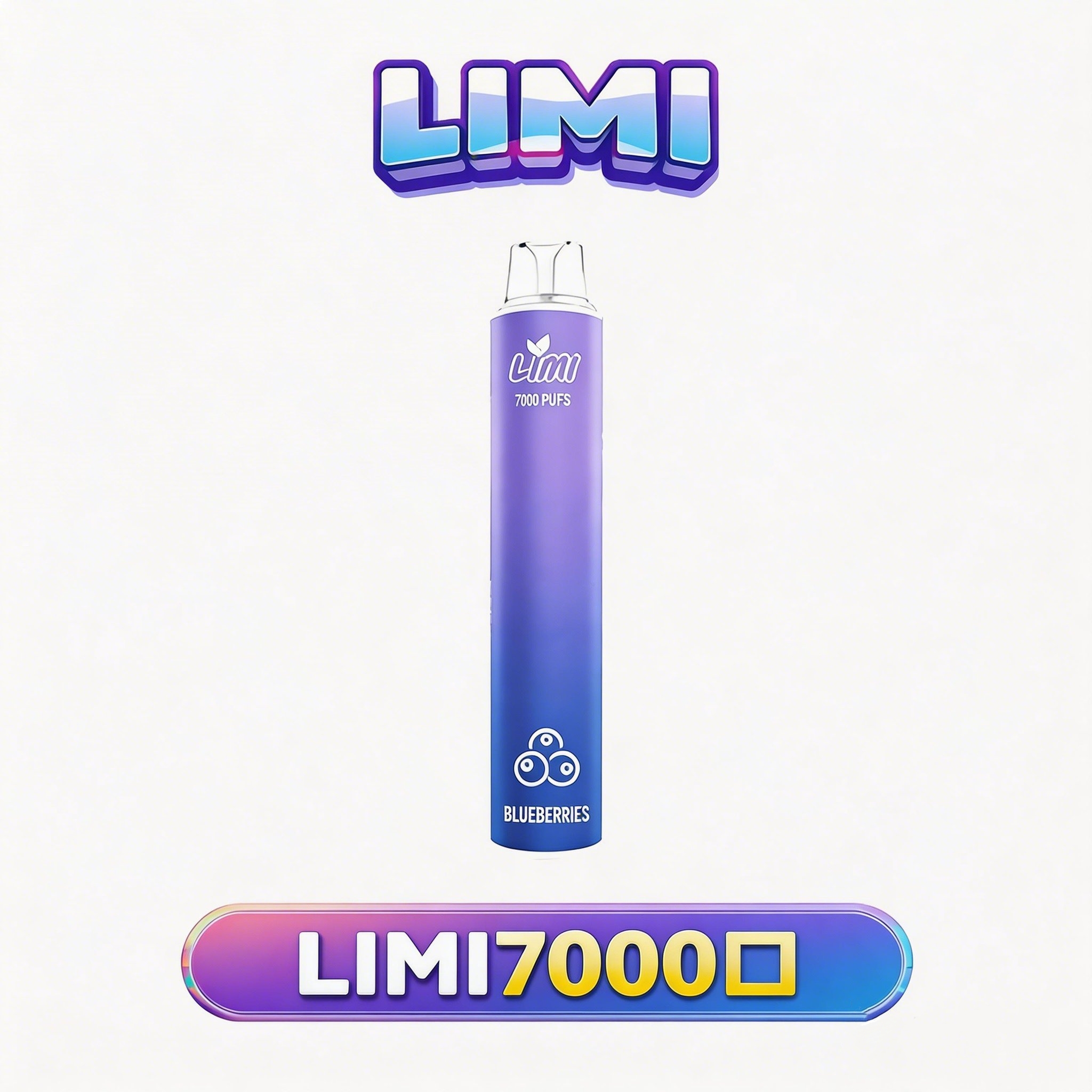 LIMI 7000 拋棄式電子煙 3.5% 尼古丁鹽強勁擊喉 冰感水果系列清涼入喉 吸氣發光 LED燈條 650mAh可充電 台灣現貨秒發